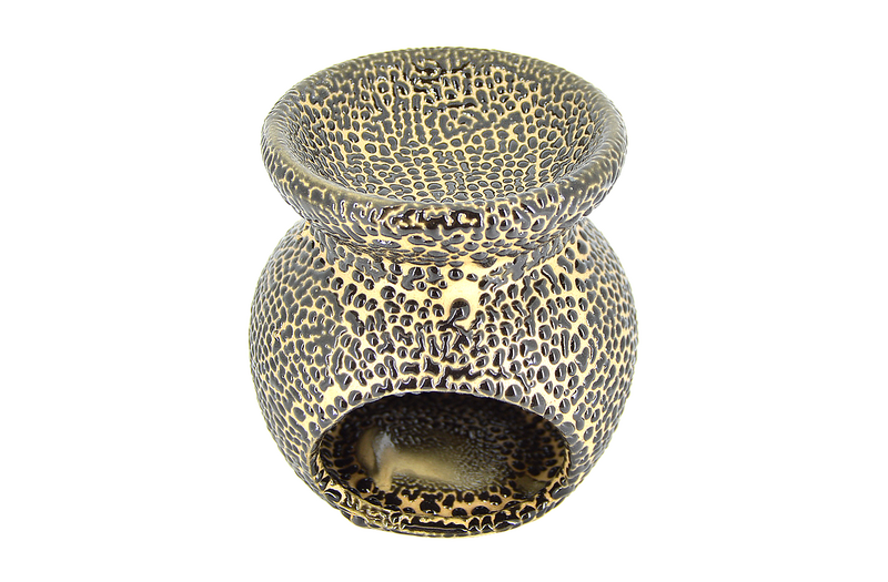 Suport ceramic pentru aromaterapie ulcior fericire cafeniu