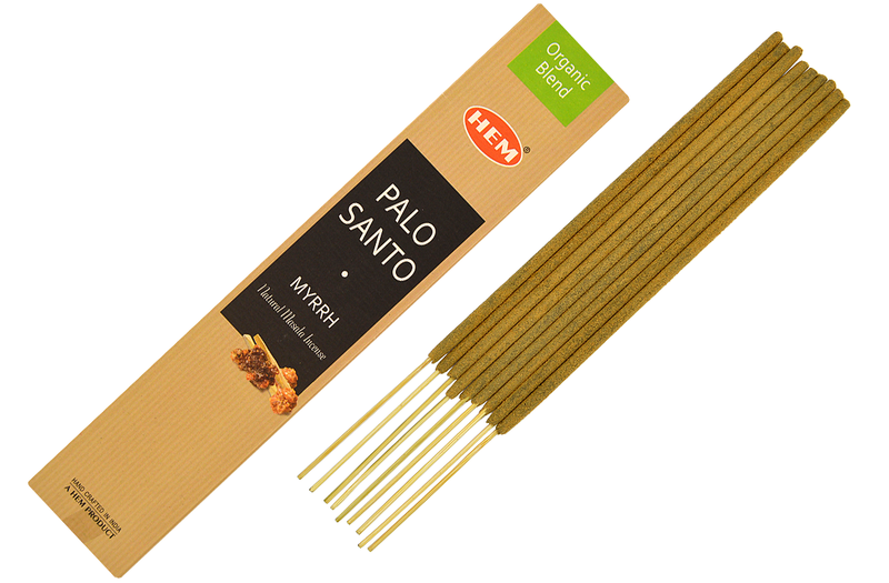 Betisoare parfumate premium organic blend Palo Santo Smirna (15gr.)