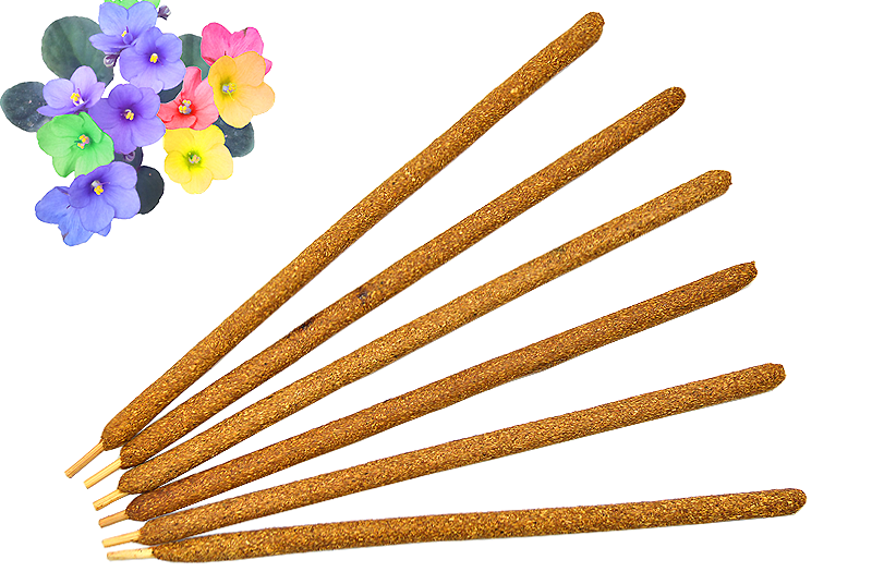 Betisoare artizan handmade din Palo Santo si Violete (6buc.)