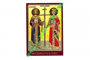 Iconita plastifiata Sfintii Constantin si Elena