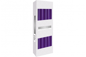 Lumanari conice mate neparfumate 7h (10buc.) Indigo