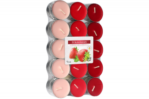 Lumanari parfumate pastila 4h (30buc.) Capsuni (Strawberry)