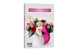 Lumanari parfumate pastila 4h (6buc.) Buchet de Flori (Flower Bouquet)
