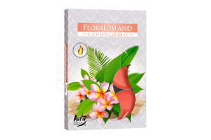 Lumanari parfumate pastila 4h (6buc.) Insula Florala (Floral Island)