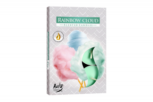 Lumanari parfumate pastila 4h (6buc.) Norisor de Curcubeu (Rainbow Cloud)