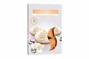 Lumanari parfumate pastila 4h (6buc.) Briosa de Vanilie (Vanilla Cupcake)