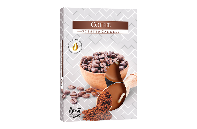 Lumanari parfumate pastila 4h (6buc.) Cafea (Coffee)