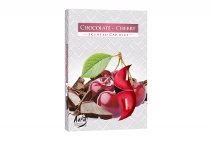 Lumanari parfumate pastila 4h (6buc.) Cirese-Ciocolata (Chocolate-Cherry)