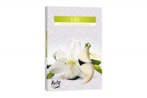 Lumanari parfumate pastila 4h (6buc.) Crin (Lily)