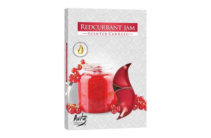 Lumanari parfumate pastila 4h (6buc.) Dulceata de Coacaze Rosii (Redcurrant Jam)
