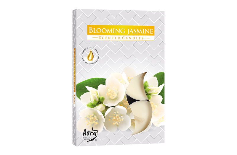 Lumanari parfumate pastila 4h (6buc.) Muguri de Iasomie (Blooming Jasmine)