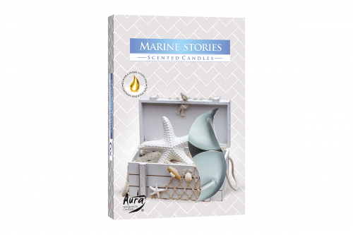 Lumanari parfumate pastila 4h (6buc.) Povesti Marine (Marine Stories)