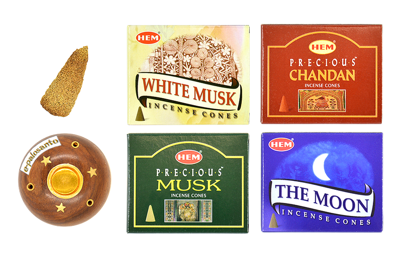 Set conuri parfumate Mosc si con Palo Santo