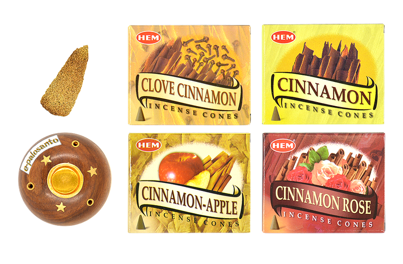 Set conuri parfumate Scortisoara si con Palo Santo