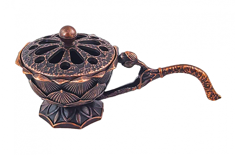 Catui metalic pentru fumigatie, crom, 90x47x47mm